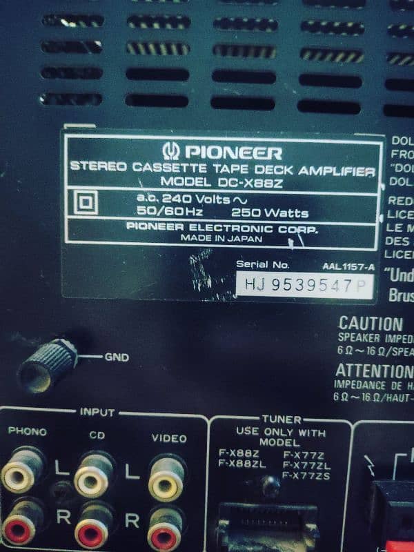 pioneer DC x88z 6