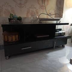 console with drawers