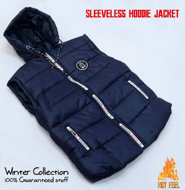 *NEW ARRIVAL'S WINTER  SLEEVELESS HOODIE JACKET 1