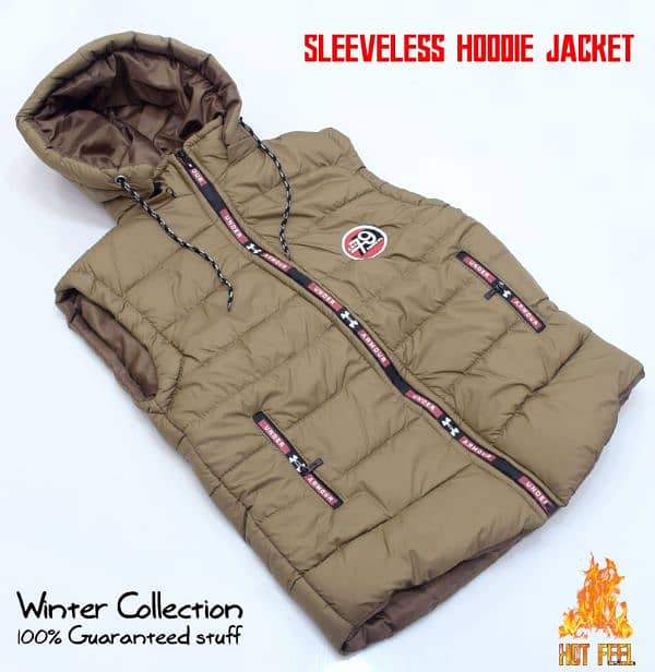 *NEW ARRIVAL'S WINTER  SLEEVELESS HOODIE JACKET 3