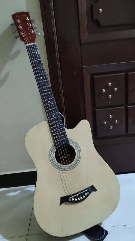 guitar (six strings) with guitar bag 0