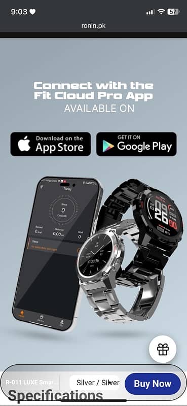 Ronin R-11 luxe smart watch 4