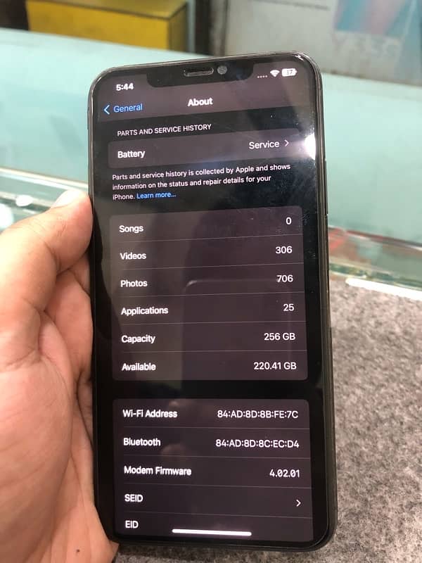 Iphone 11 pro max 256 gb jv 77% waterpack 2