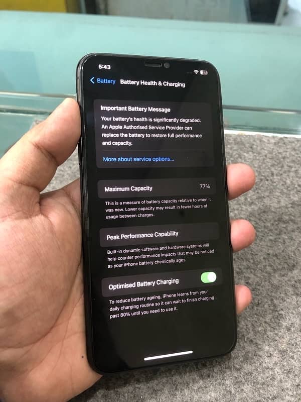 Iphone 11 pro max 256 gb jv 77% waterpack 5