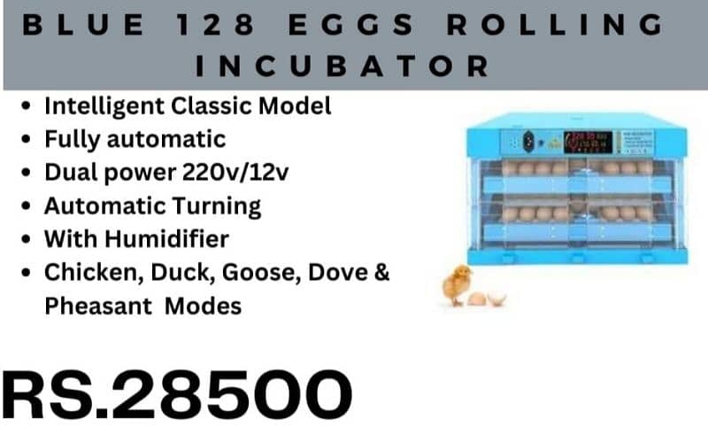 Imported automatic incubators available 8,18,24,26,36,56,64,70 eggs 12