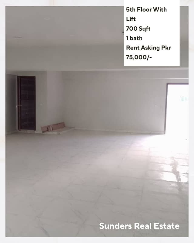 Dha Ph 7 | Khe Ittehad Road | Slightly Used Office Floor | Road Facing | Basement Car Parking | 24 Hours Water & Security | All Around Banks, Food Brands | Easy Approach From Korangi Rd / Baloch FlyOver - Shahrae Faisal | 2