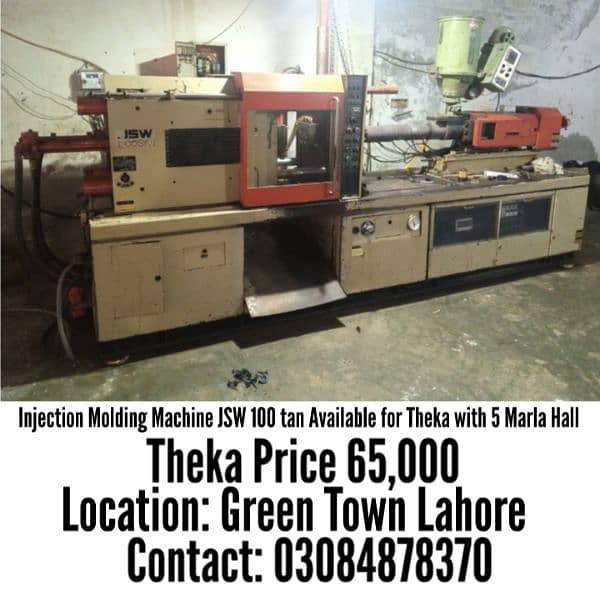 injection Molding Machine JSW 100tan Available for Theka with 5M Hall 0