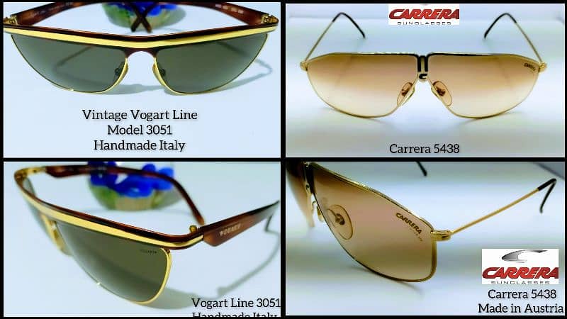 Gold Plated Carrera Ray Ban Wayfarer Burberry Versace Longines adidas 7