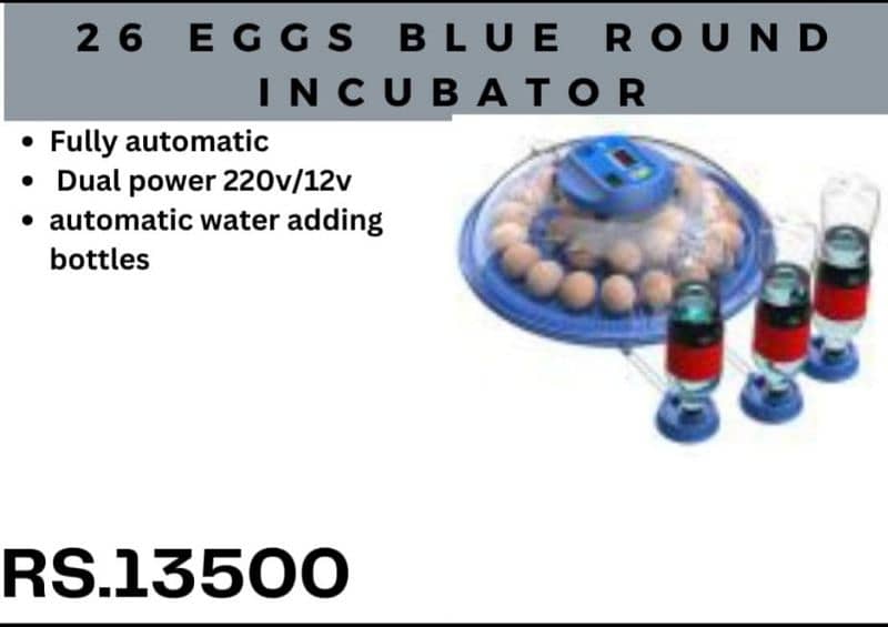 Imported eggs incubators available in 8, 18, 24, 36, 56, 64 & 70 eggs 7