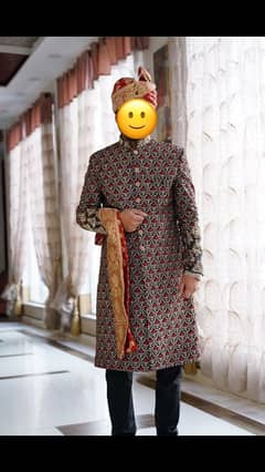 Barat sherwani wore twice 10/9