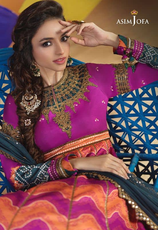 AJFC-58 EMBROIDERED TUSSUR SILK 3 PCS 2