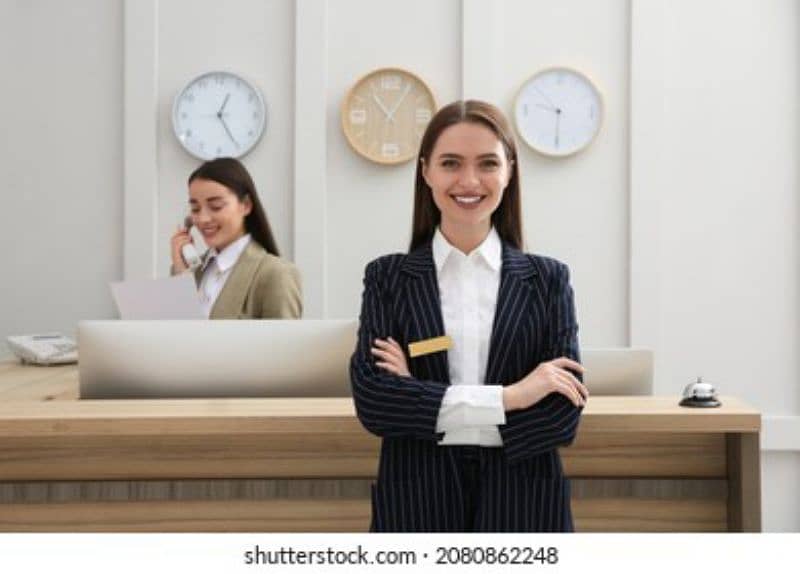 A receptionist is needed to handle a engineering office for girls 0