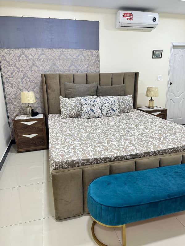 E-11 one bed flat fully farnished apartment available for rent in E-11 Islamabad 0