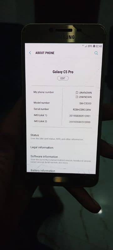 Samsung Galaxy C5 Pro Pta official Approved urgent sell 4