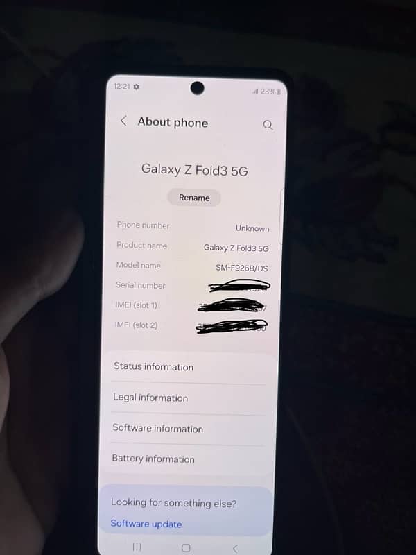 Samsung Galaxy Z Fold 3 5g PTA Approved 4