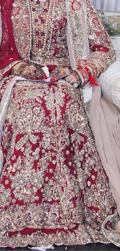 Pakistani branded brides wedding dress walima baraat engagement 4