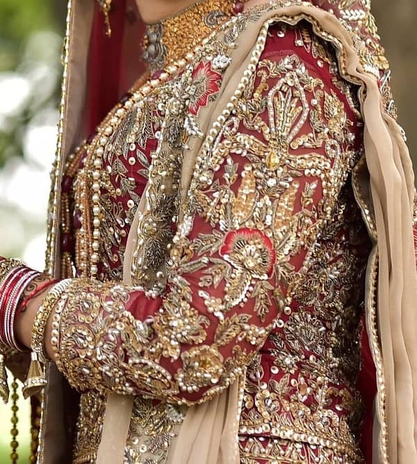 Pakistani branded brides wedding dress walima baraat engagement 6