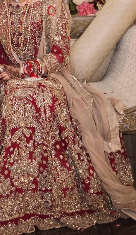 Pakistani branded brides wedding dress walima baraat engagement 2