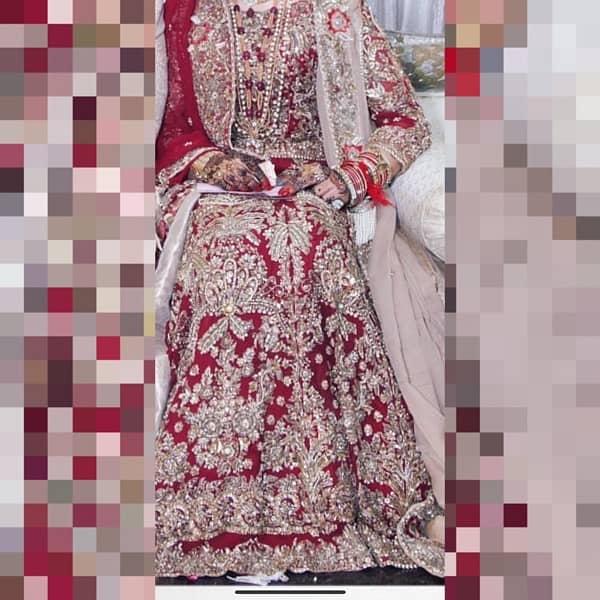 Pakistani branded brides wedding dress walima baraat engagement 0