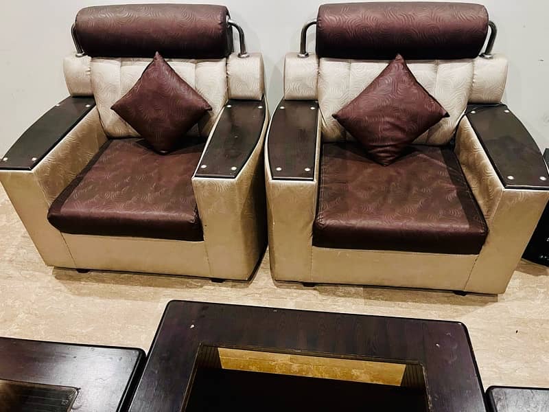 7 Seater Sofa Set with Table Set 2