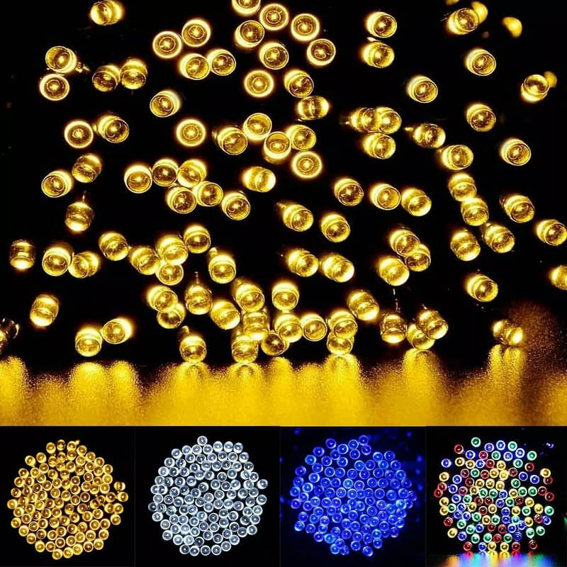 Solar Powered LED Fairy Lights Waterproof With 8 Modes String Lights 14