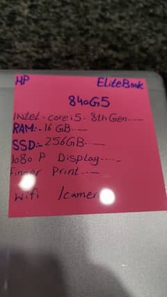 HP elite book 840 G5