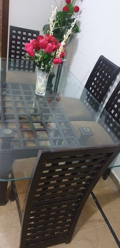 6 chairs dining table for sale 1