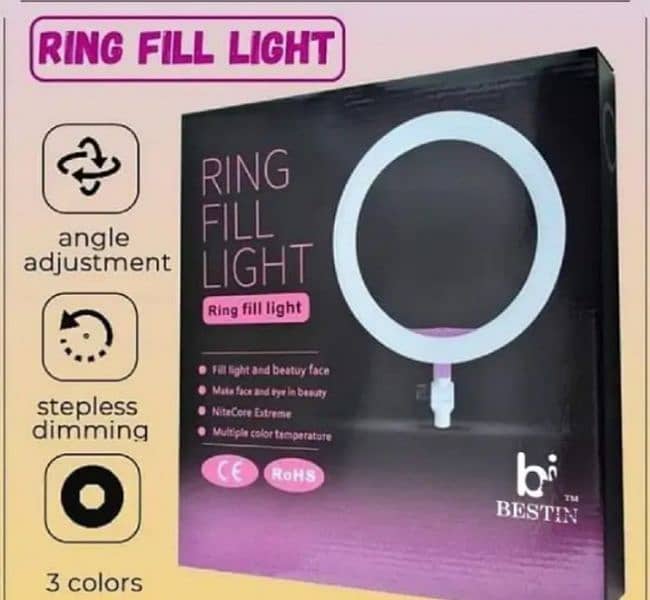 26 CM ring light with phone holder 0