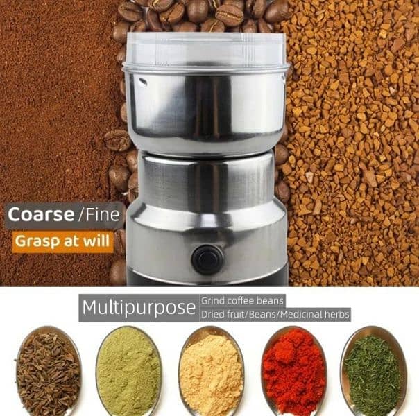 Mini Electric Grinder - Perfect for Coffee & Spices! 1