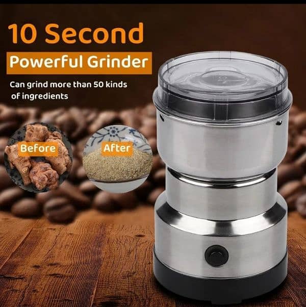 Mini Electric Grinder - Perfect for Coffee & Spices! 3