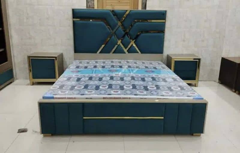 Queen Bed set/side tables/dressing table/home furniture/luxury bed 17