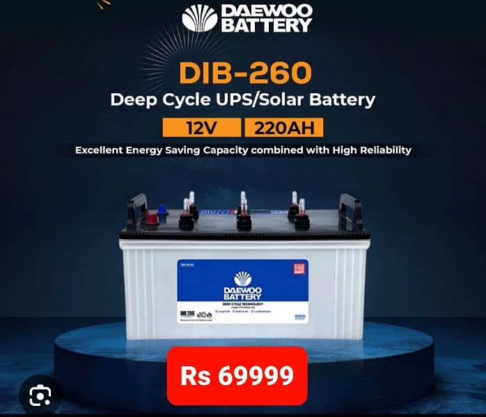 DIB 260 Battery Full Side With 6 Months Warranty 0