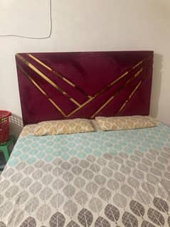 king size bed with 2 dressing tables and one deewan and  mattress