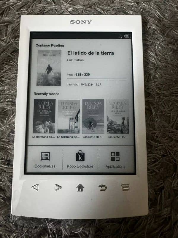 Sony E-Reader PRS-T2 - Touch Screen - PAPER WHITE-Fully Working White 1