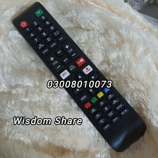 remote control for smart lcd led tv box for ecostar changhong ruba tcl 10