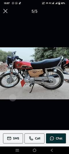 Honda 125s gold red