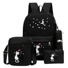 Girls canvas Backpack set