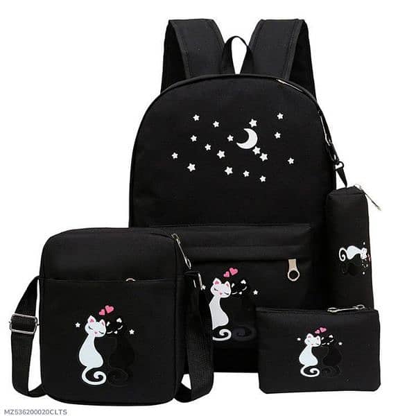 Girls canvas Backpack set 2