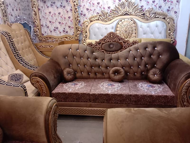 sofa set | L shape sofa | Wooden sofa | Velvet sofa | Luxury sofa 18