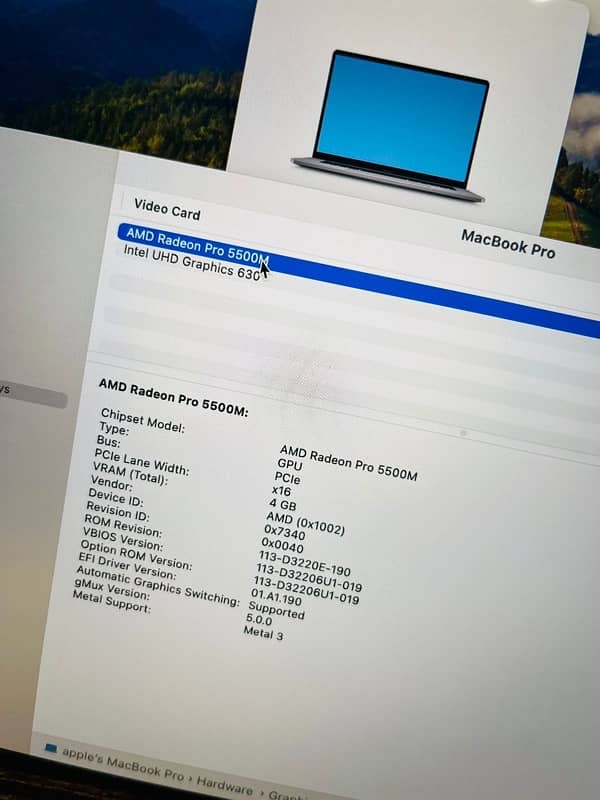 Macbook pro 2019 i9 -32 Gb Ram | 512 ssd 9