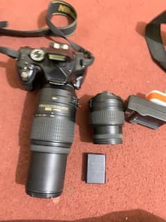 nikon d5200 with 2 lenses