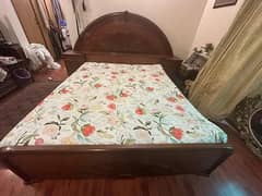 Bed Set | side table | Double bed | wooden bed | Mattress | Furniture