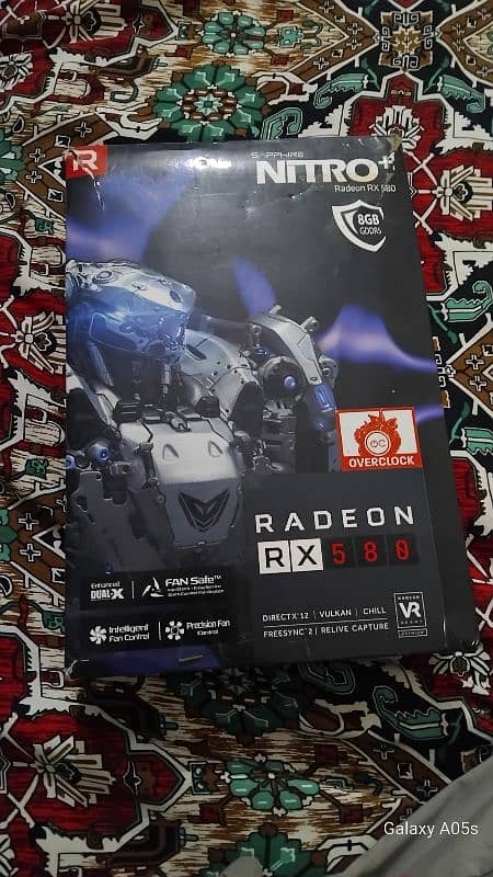 rx 580 8gb with box 12