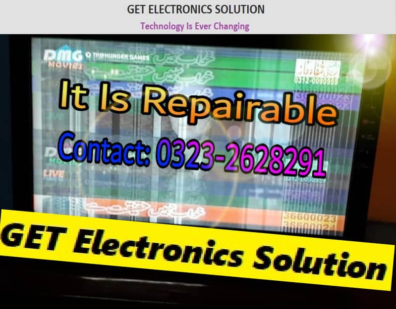 Repair Your LED & LCD TV In Lowest Cost, Half Screen Not Showing 3