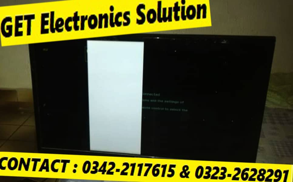 Repair Your LED & LCD TV In Lowest Cost, Half Screen Not Showing 5