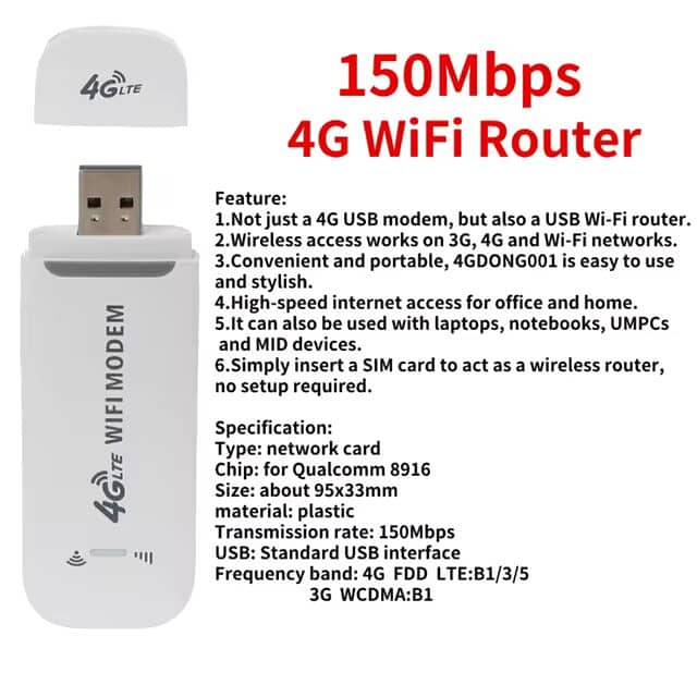 Wireless Router Modem-4G EVO-Charji Wingle-LTE-4G 1