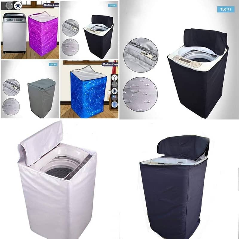 Waterproof & Dustproof Washing Machine Cover for Top Load 8kg to 10kg 1