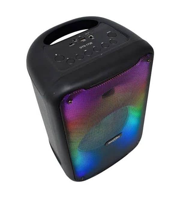 GTS 1726 8 inch woofer Portable Speaker Powerful Bass & Colorful light 1