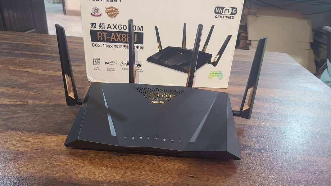 ASUS RT-AX88U AX6000 Wireless Dual-Band Wi-Fi 6 Smart Router(Box Pack) 4