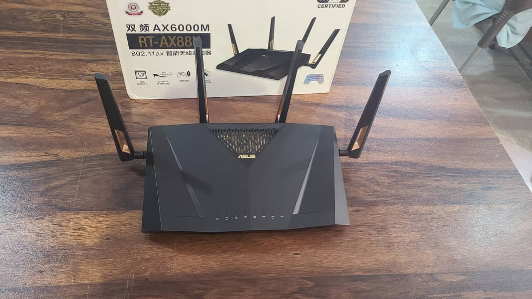 ASUS RT-AX88U AX6000 Wireless Dual-Band Wi-Fi 6 Smart Router(Box Pack) 8